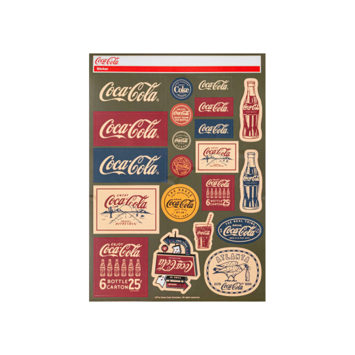 코카-콜라 캠핑 한정판 스티커