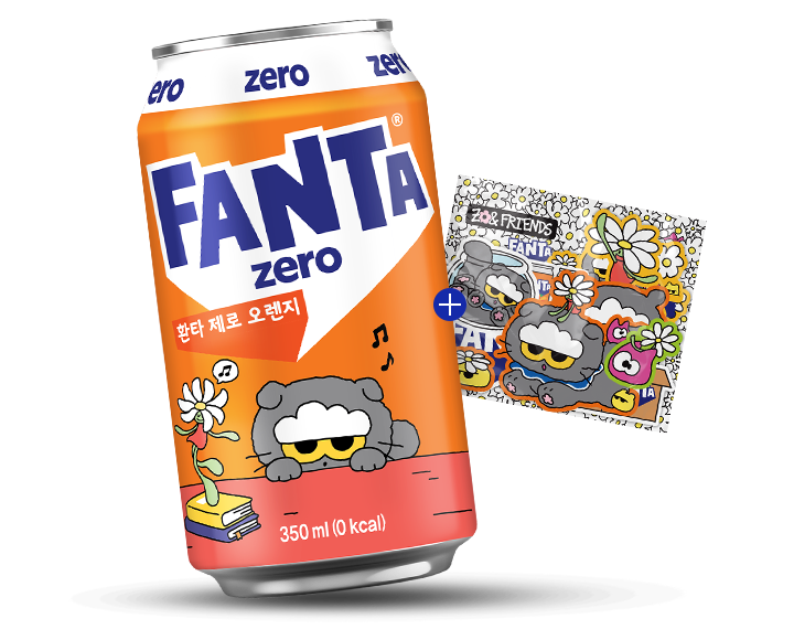 환타 제로 오렌지 조앤프렌즈 350ml X 24 +스티커A(데이지)
