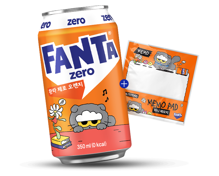 환타 제로 오렌지 조앤프렌즈 350ml X 24 +메모지