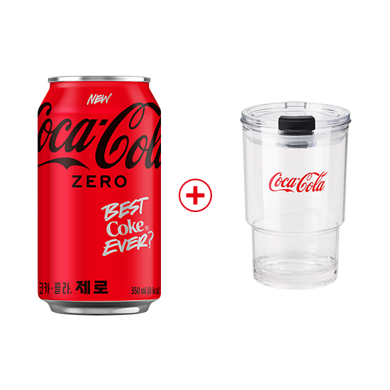 [노벨티행사] 코크제로 350CAN X24(24개)+ 투명텀블러