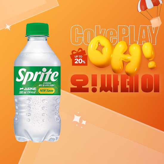 [오싸데이] 스프라이트 300PET X24 (24개) 목록 이미지