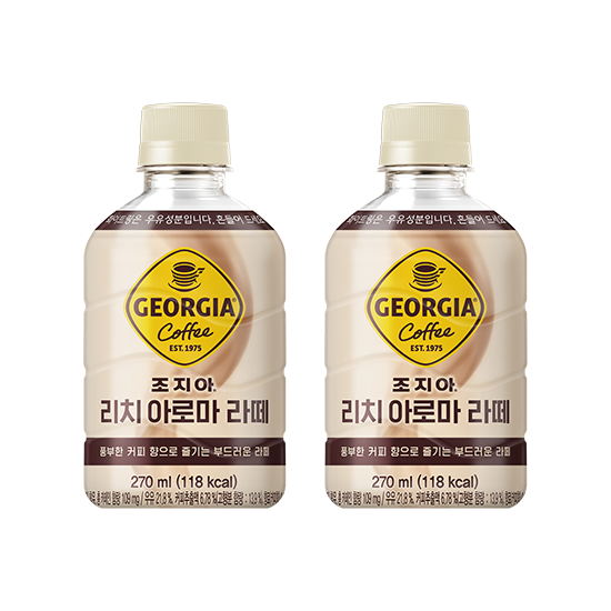 [이벤트][정기배송]조지아  리치아로마 라떼 270PET X30 목록 이미지