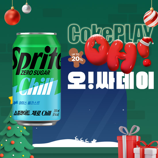 [오싸데이]스프라이트 제로 칠 아이스 블라스트 350CAN 4X6 목록 이미지