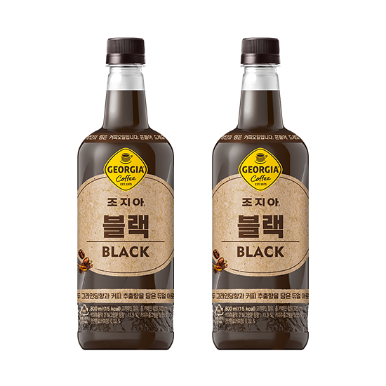 [이벤트][정기배송]조지아  블랙 800PET X12 목록 이미지