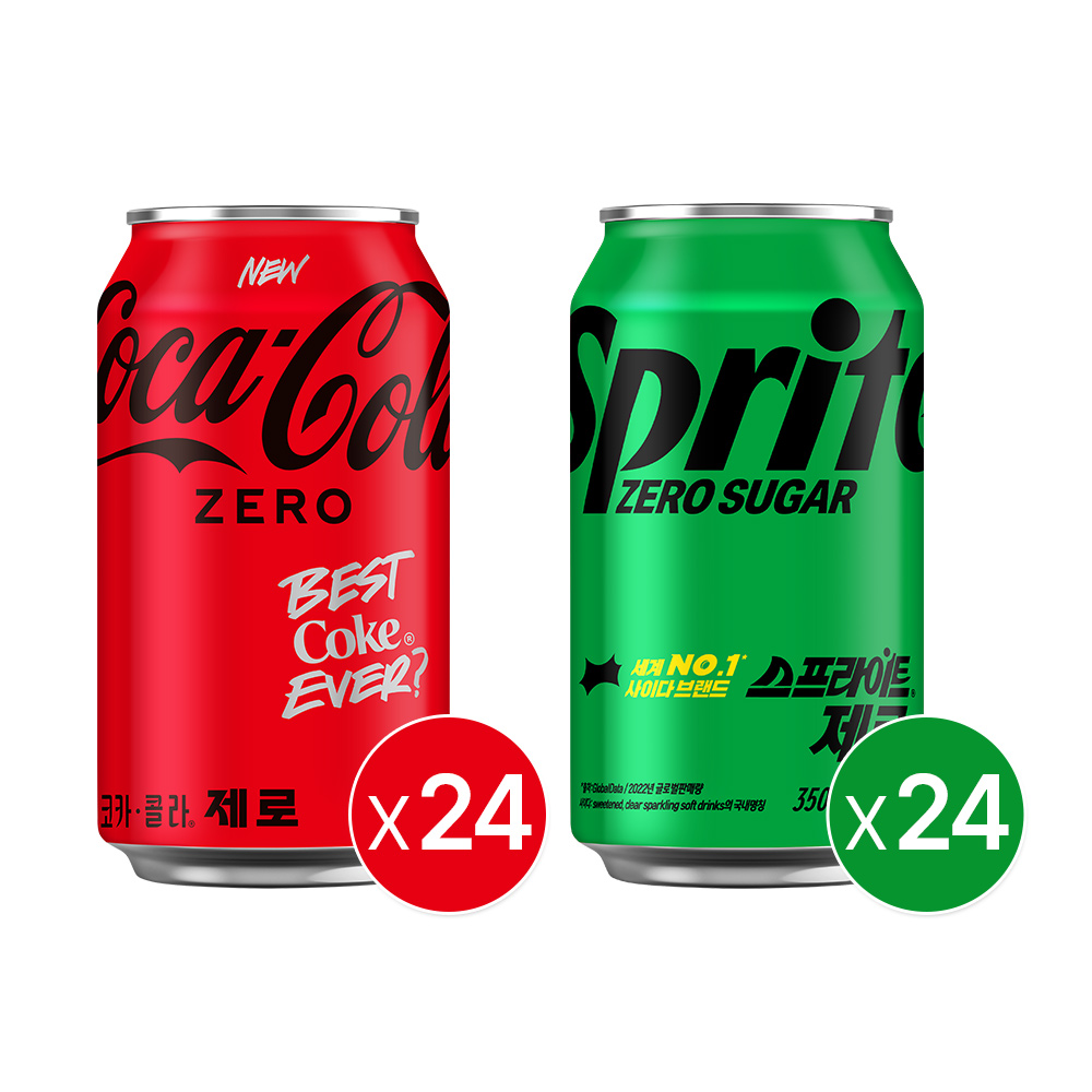 [패키지] 코크제로 350CAN X24 +스프라이트 제로 350CAN X24