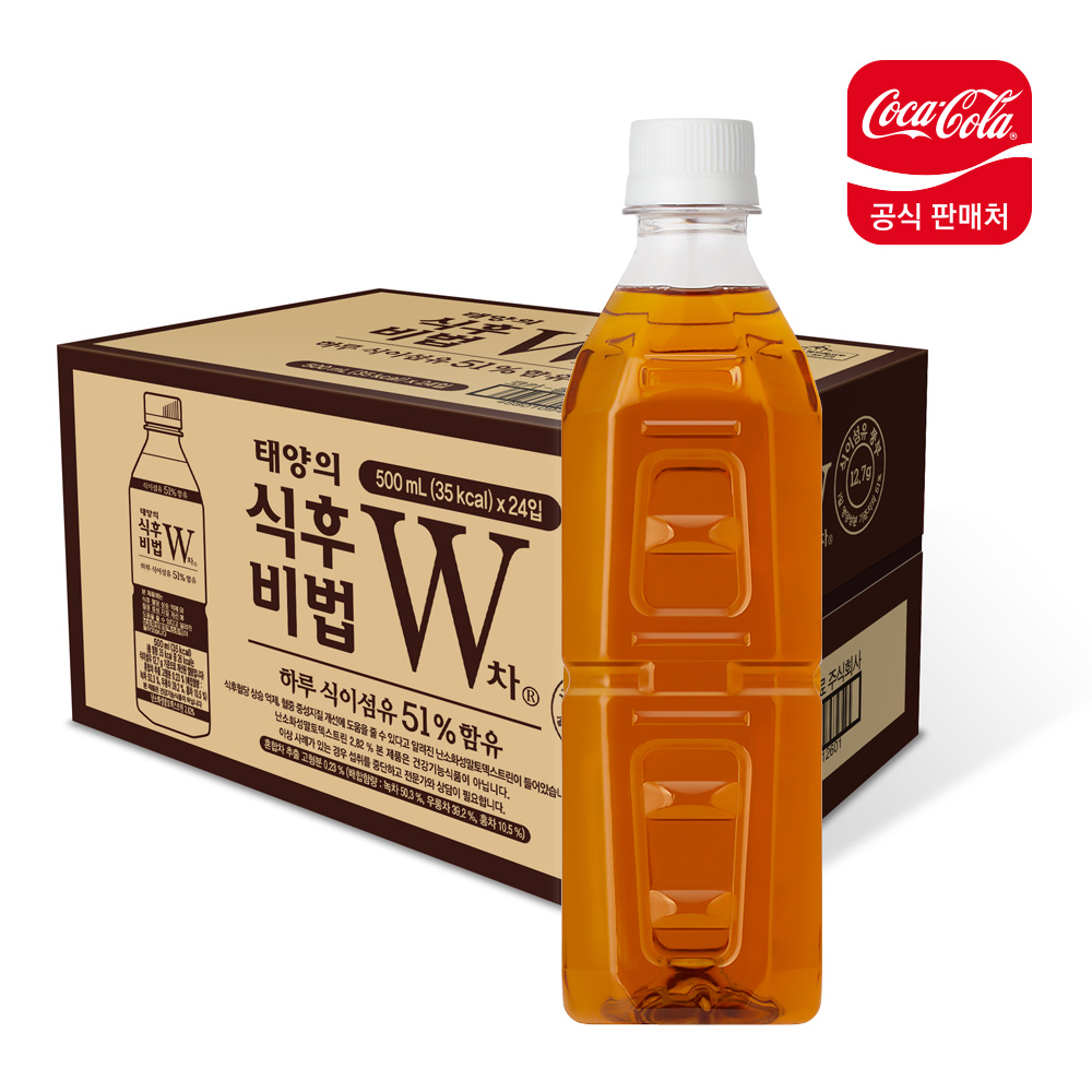 식후비법 W차 라벨프리 500PET X24 목록 이미지