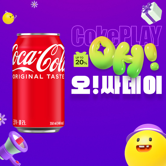 [오싸데이]코카-콜라 350CAN X24 목록 이미지
