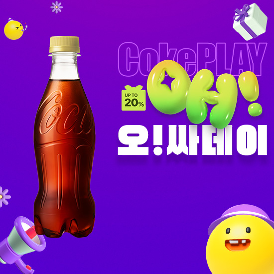 [오싸데이] 코카-콜라 제로제로  무라벨 370PET  X18 목록 이미지