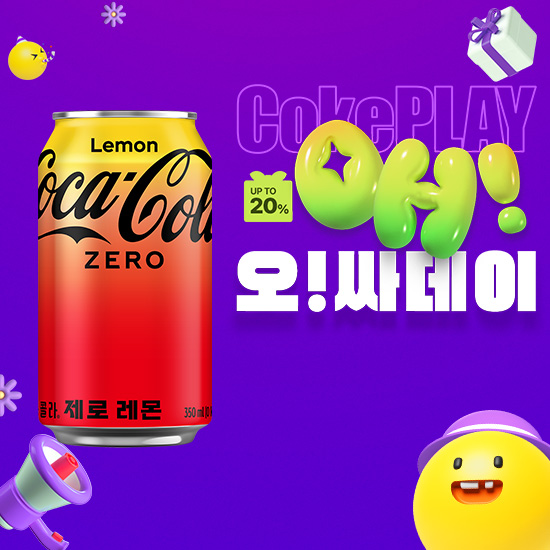 [오싸데이]코카-콜라 제로 레몬 350CAN X24 썸네일 이미지