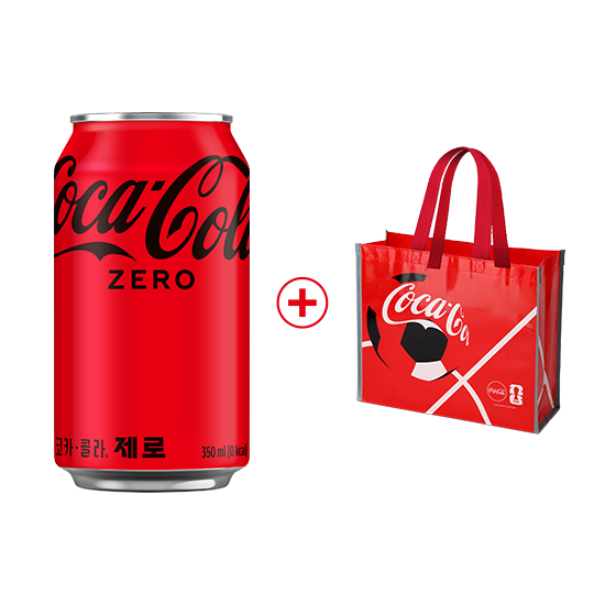 [노벨티행사] 코크 제로 350CAN X24 + 월드컵타포린백