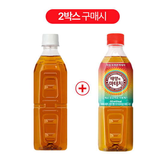 [패키지]식후비법 W차 무라벨 500PET X24 + 태양의 마테차 500PET X24 목록 이미지