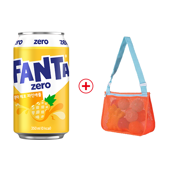 [노벨티행사]환타 제로 파인 350CAN X24 + 환타메쉬백