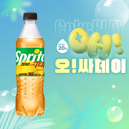 [오싸데이]스프라이트 제로 with Tea 500PET X24 목록 이미지