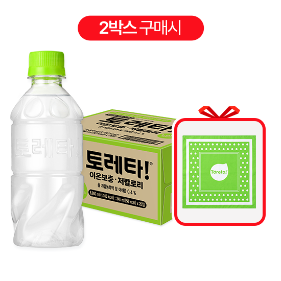 [Live] 토레타 무라벨 340 PET X20 X(2상자) + 토레타 반다나
									목록 이미지