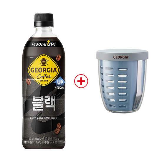 [노벨티증정] 조지아 블랙 600PET 4X6 + 조지아과일팟