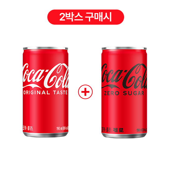 [패키지] 코카콜라 190CAN X30 + 코크제로 190CAN X30 + 코카콜라 면파우치 썸네일 이미지