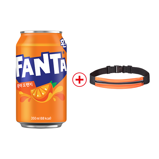 [노벨티행사]환타 오렌지 350CAN X24 + 러닝벨트