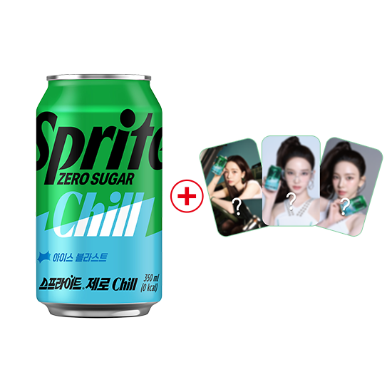 [노벨티행사] 스프라이트 제로 Chill  350CAN 4X6 (24개) + 카리나포토카드