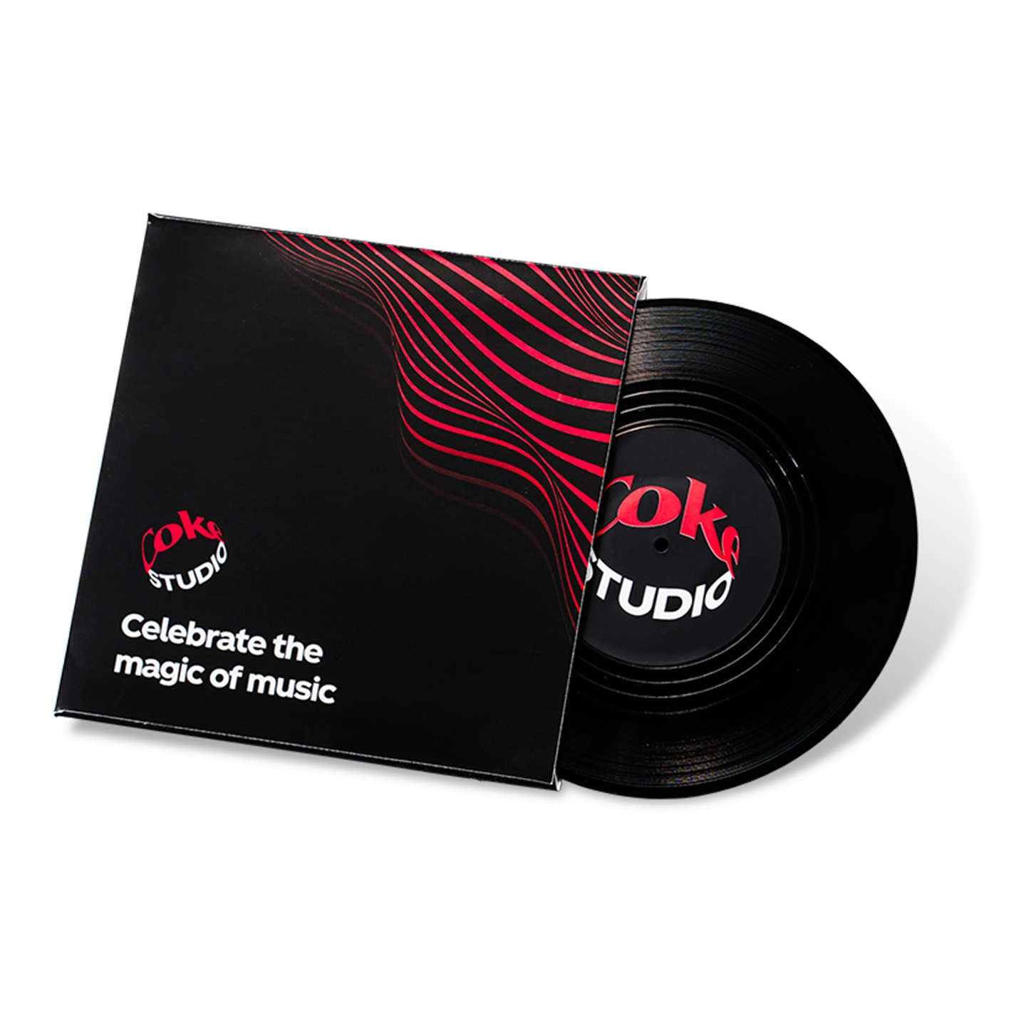 코카-콜라 LP 컵 코스터 (블랙)