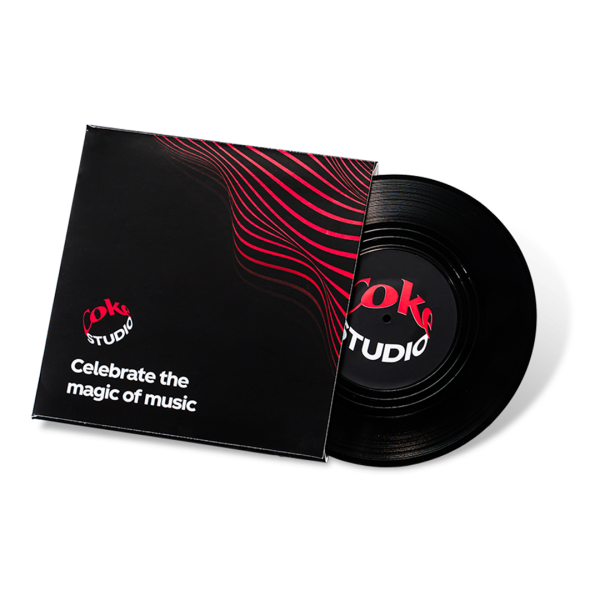 코카-콜라 LP 컵 코스터 (블랙)