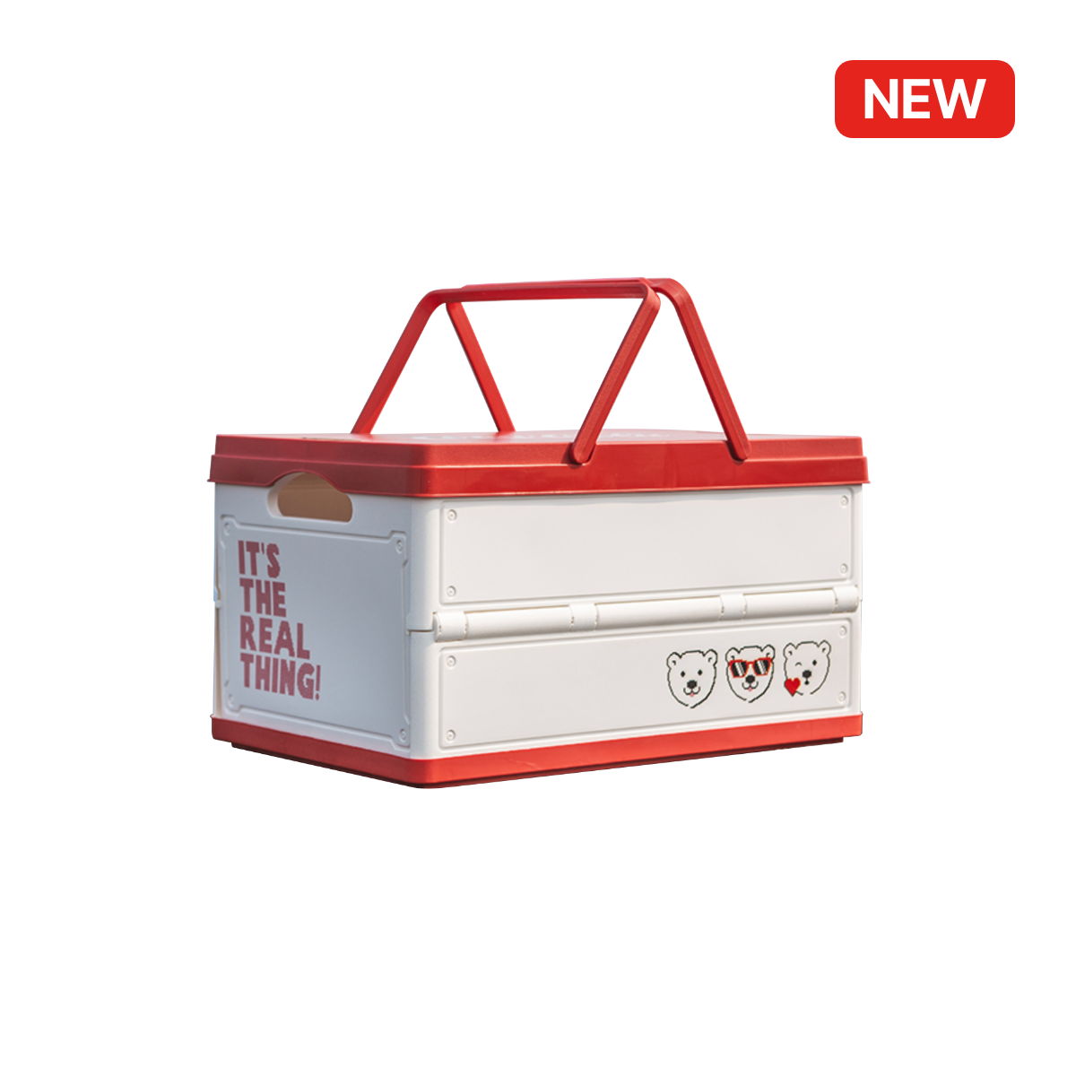 코카-콜라 캠핑용 폴딩박스(화이트)