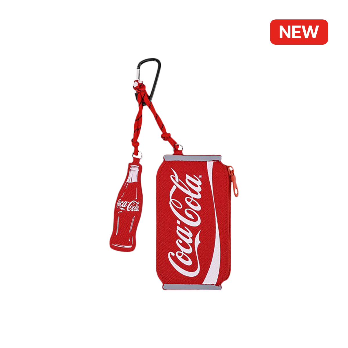 코카-콜라 카라비너 파우치 거울키링(레드)