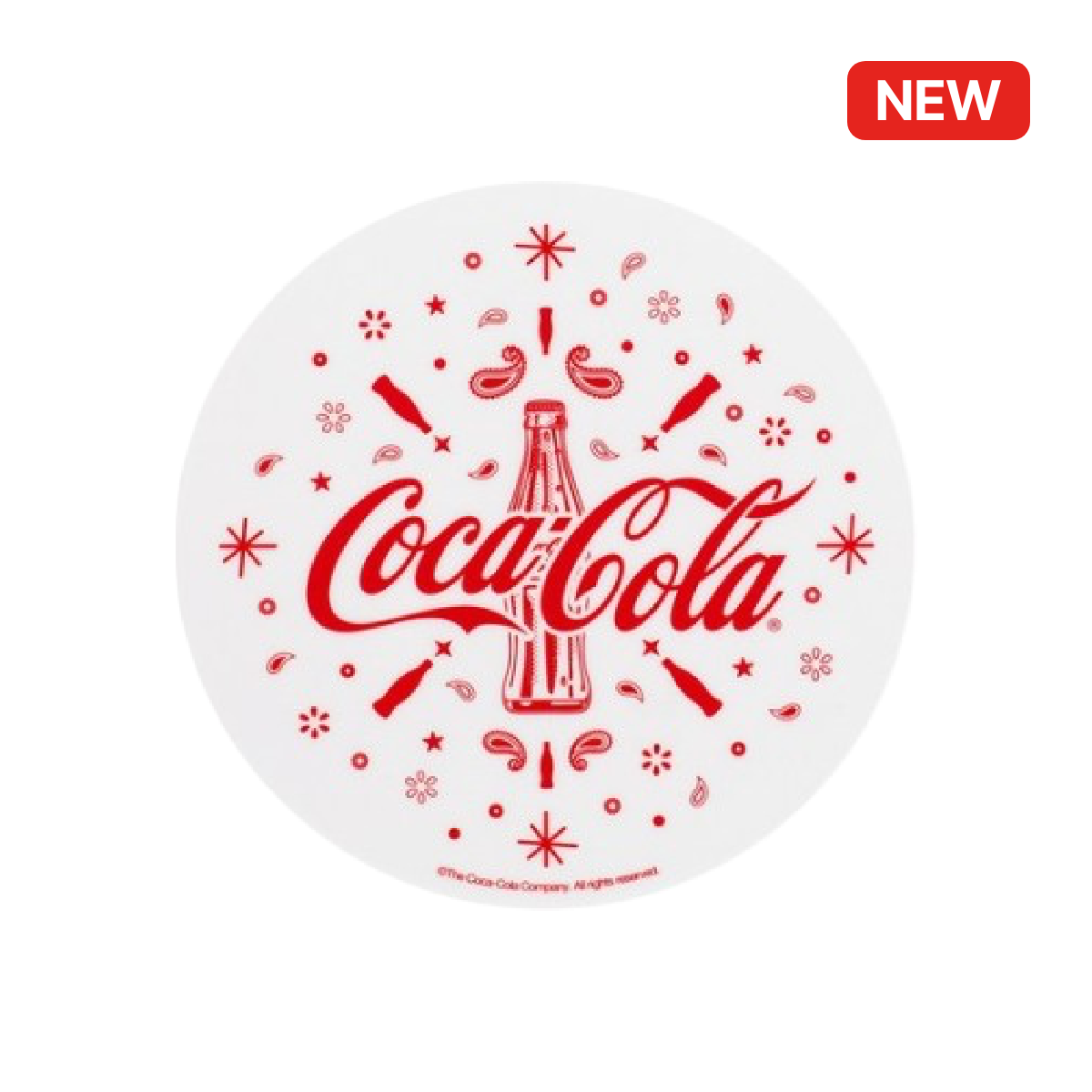 코카-콜라 반다나 마우스 패드(화이트)