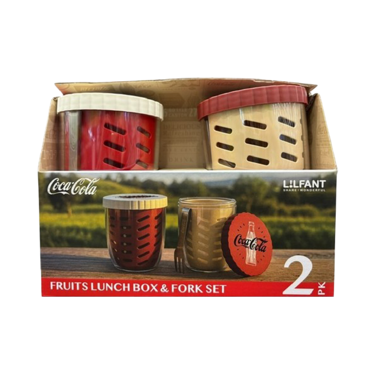 코카-콜라 프루츠 런치박스, 포크 세트 2P
