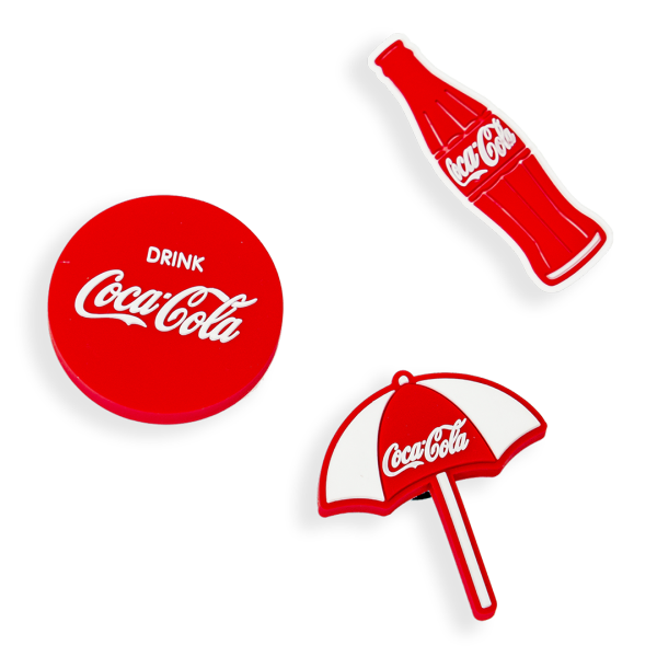 코카-콜라 슈즈참 3종 세트 A - Drink Coca-Cola 