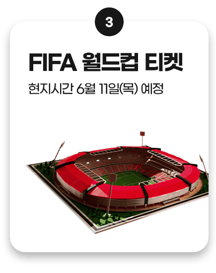 혜택 3. FIFA 월드컵 티켓